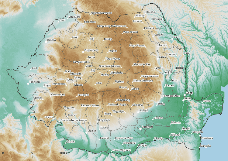 Harta Romaniei