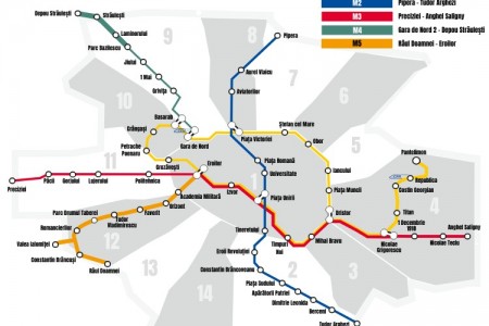 Harta metrou Bucuresti