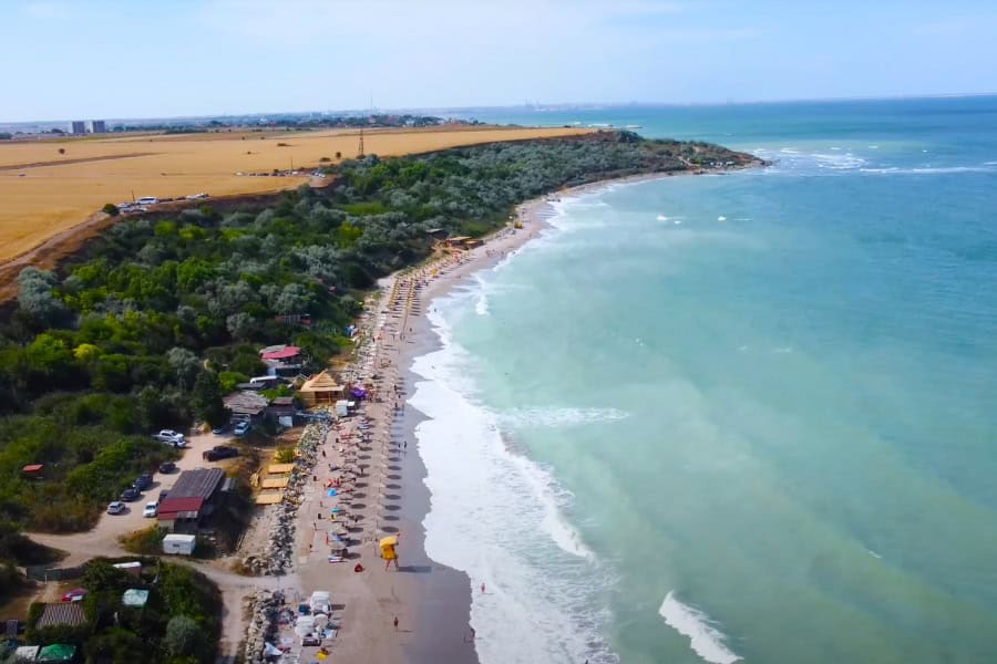 culoarea apei pe plaja Tuzla