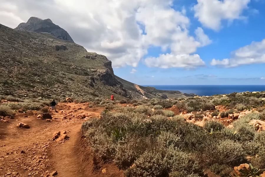 Drumul de coborâre spre Balos
