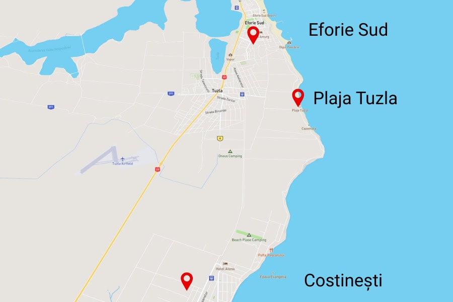Unde se află plaja Tuzla