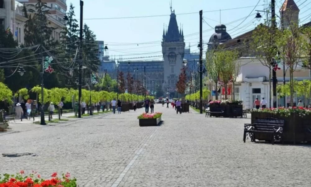 Zona pietonală Ștefan cel Mare din Iași