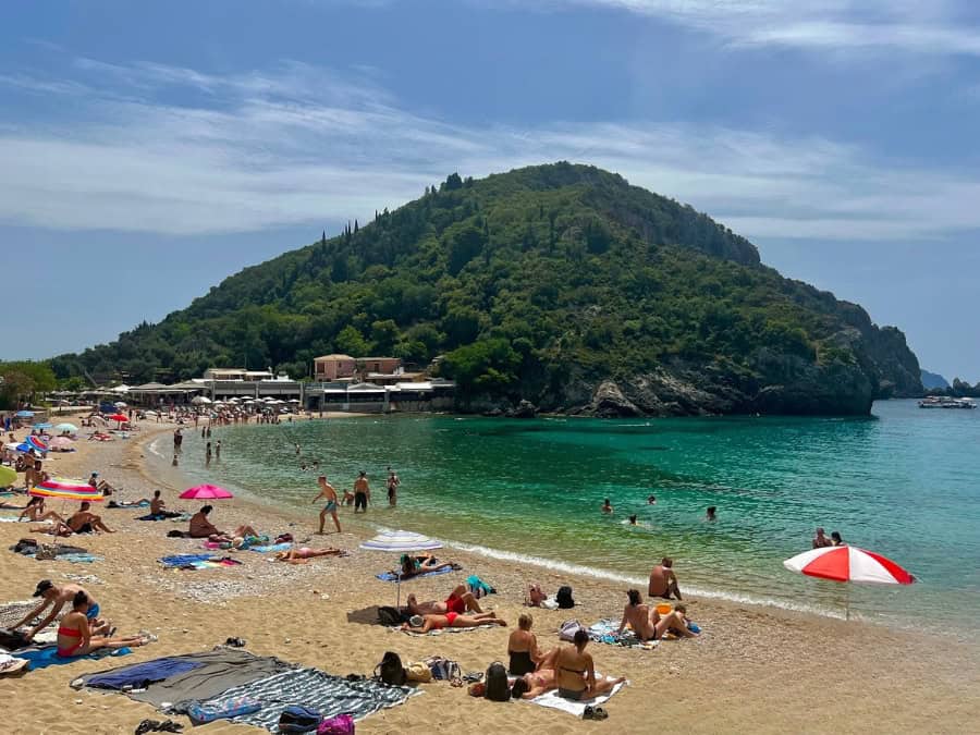 Plaja Agios Spiridon din Paleokastritsa