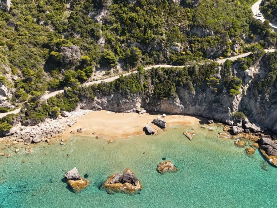 Plaja Myrtiotissa din Corfu