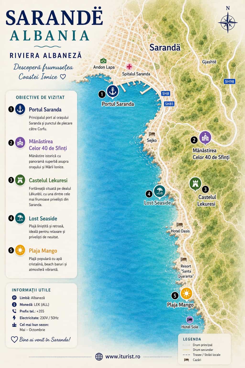 obiective turistice Saranda Albania
